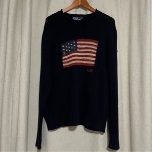 Vintage Ralph Lauren RL ‘67 American Flag Sweater